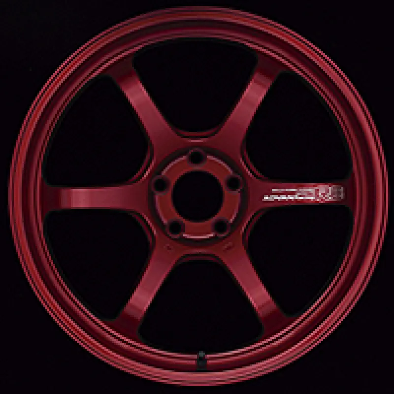 Advan R6 18X9.5 +29 5-114.3 Racing Candy Red Wheel 1