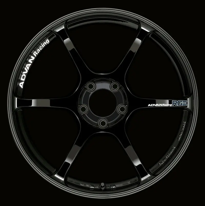 Advan Rgiii 17X8.0 +38 5-114.3 Racing Gloss Black Wheel 1