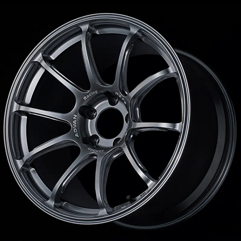Advan Rz-F2 18X9.5 +29 5-114.3 Racing Hyper Black Wheel 1