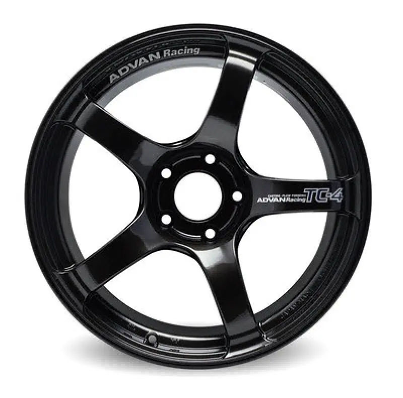 Advan Tc4 16X8.0 +38 4-100 Black Gunmetallic Wheel (No Ring) 1