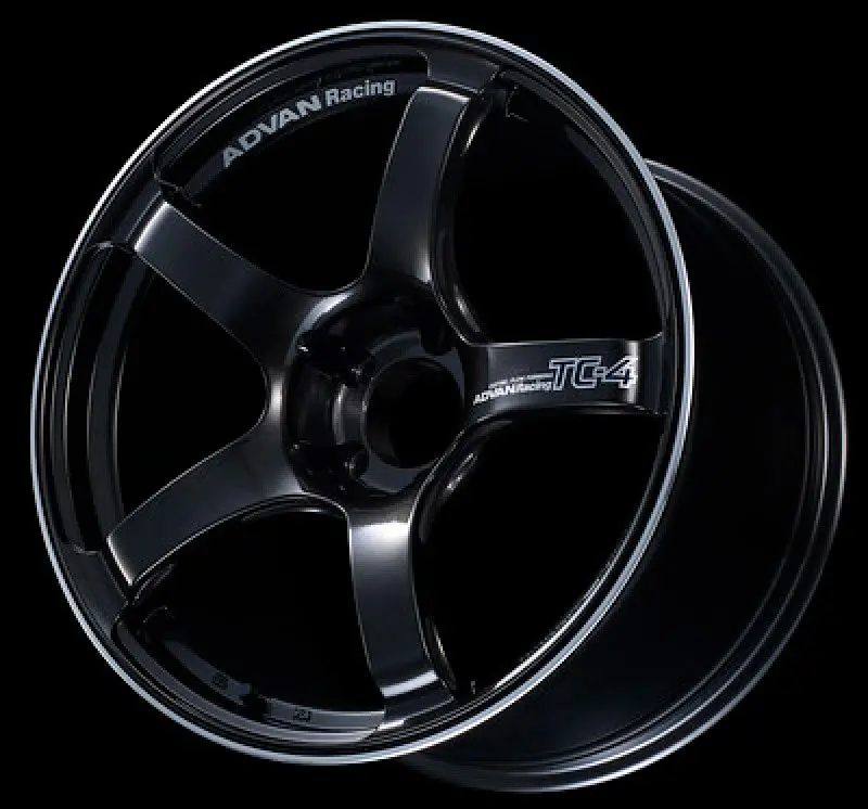 Advan Tc4 17X7.5 +43 5-112 Black Gunmetallic & Ring Wheel 1