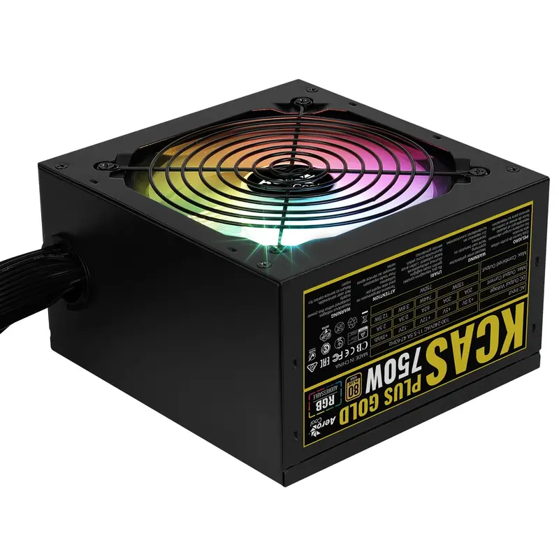 Aerocool 750W Kcas Plus Gold Rgb Power Supply - Black 2
