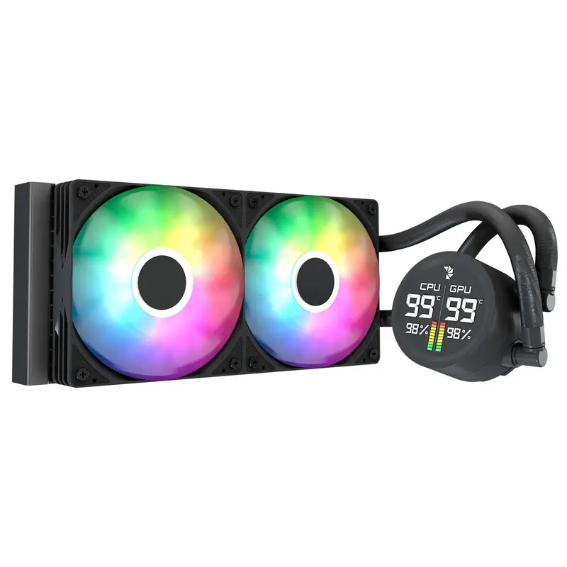 Aerocool Abyss 240Mm L Digital Liquid Cooler - Black 1