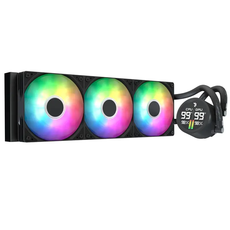 Aerocool Abyss 360Mm L Digital Liquid Cooler - Black 1