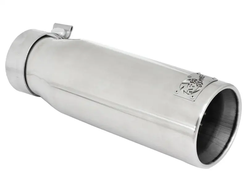Afe Mach Force-Xp 304 Ss Sing Wall Pol Exh Tip Univ Exit 3In Inlet X 4In Outlet X 12In L - Clamp On 1