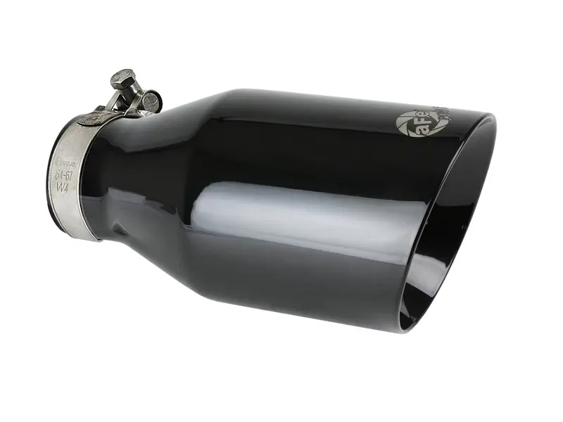 Afe Mach Force-Xp 409 Ss Clamp-On Exhaust Tip 2.5In. Inlet / 4.5In. Outlet / 9In. L - Black 1