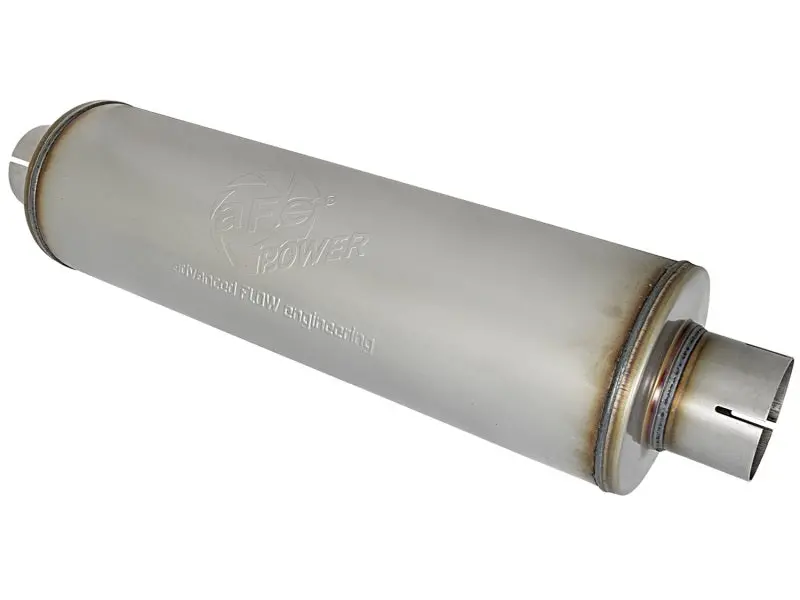 Afe Mach Force-Xp 409 Ss Muffler 3-1/2In Id Center/Center X 7In Dia X 24In L - Round Body 1
