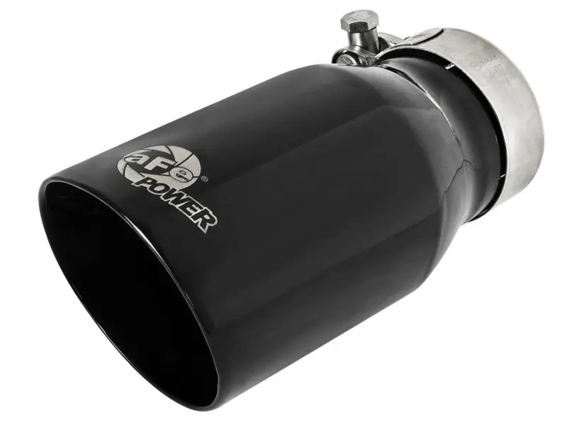 Afe Mach Force-Xp Universal 409 Ss Single-Wall Clamp-On Exhaust Tip - Black 1