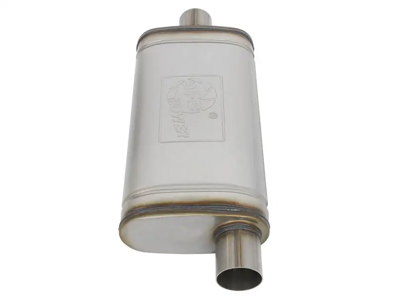 Afe Machforce Xp Ss Muffler 2.5In Center Inlet / 2.5In Offset Outlet 18In L X 9In W X4in H Body 2