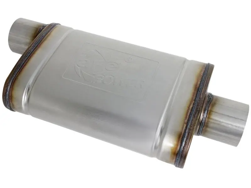 Afe Machforce Xp Ss Muffler 3In Center Inlet / 3In Outlet 9In L X 4In W X 14In Body 1