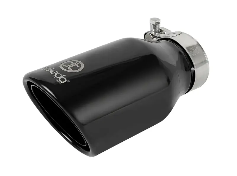 Afe Takeda 304 Stainless Steel Clamp-On Exhaust Tip 2.5In.Inlet / 4In Outlet - Black 1
