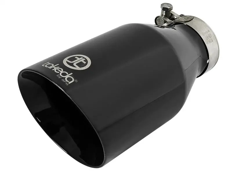 Afe Takeda 409 Ss Clamp-On Exhaust Tip 2.5In. Inlet / 4.5In. Outlet / 9In. L - Black 1