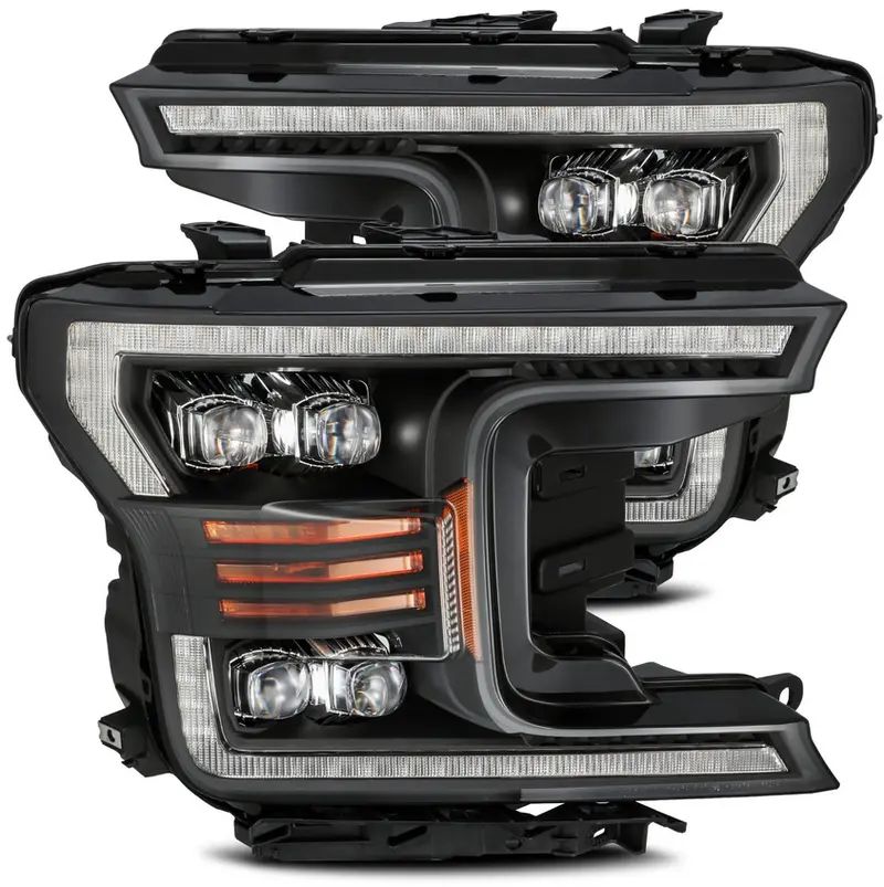Alpharex 2018-2020 Ford F150 Nova-Series Led Projector Headlights Black 1