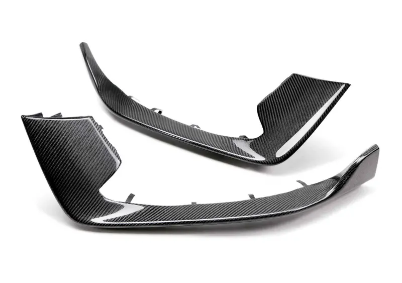 Anderson Composites Carbon Fiber Front Bumper Inserts 2015-2020 Ford Mustang Gt350 & Gt350r (Pair) 1