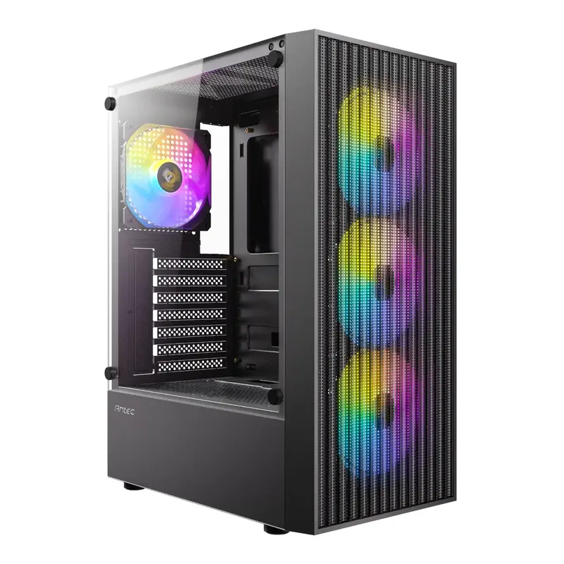 Antec Ax27 Rgb Elite Atx Gaming Chassis - Black 1