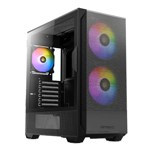 Antec Nx416l Atx | Micro-Atx | Itx Argb Mid-Tower Gaming Chassis - Black 1