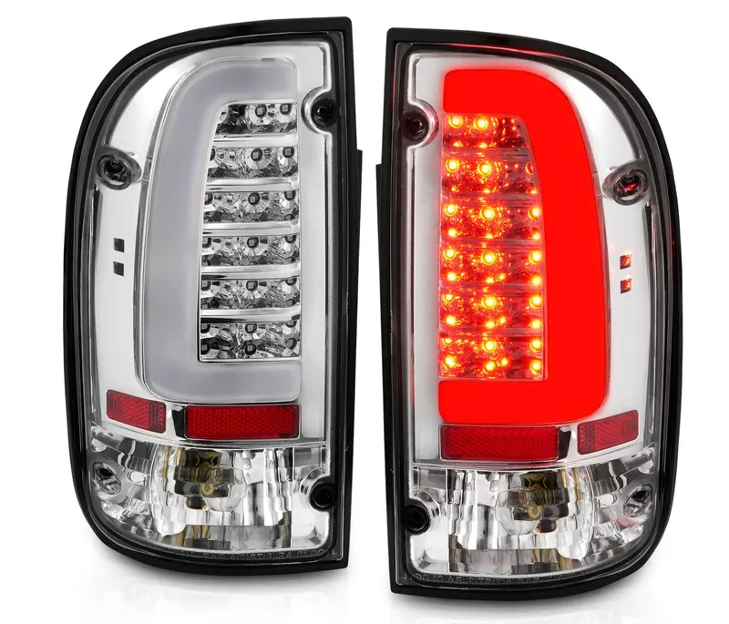 Anzo 1995-2000 Toyota Tacoma Led Taillights Chrome Housing Clear Lens (Pair) 1