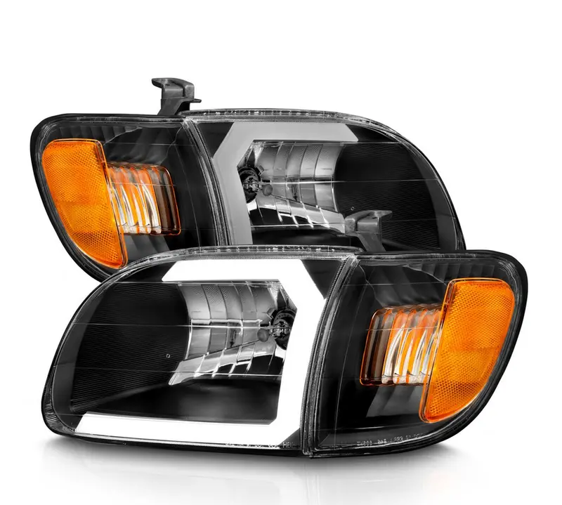 Anzo 2000-2004 Toyota Tundra Crystal Plank Style Headlights With Corner Lights (2 Pieces) 1