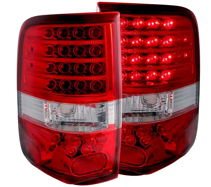 Anzo 2004-2008 Ford F-150 Led Taillights Red/Clear 1