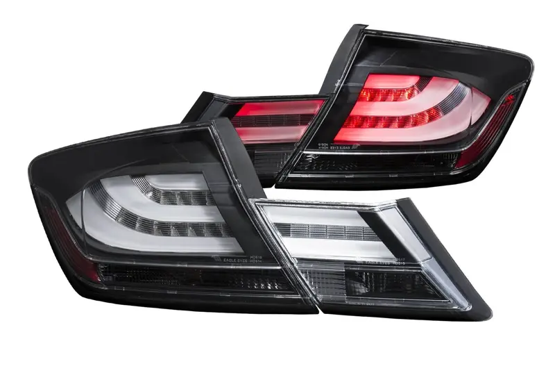 Anzo 2013-2015 Honda Civic 4Dr Led Tail Lights Black 1