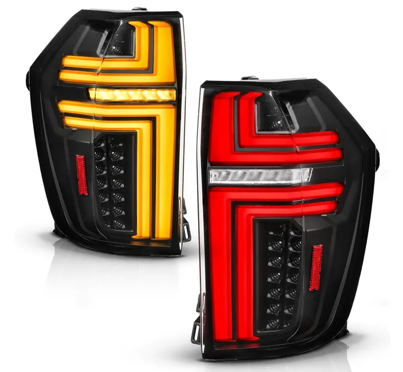 Anzo 2021-2024 Chevy Suburban/Tahoe Full Led Light Bar Tail Lights Black Clear Lens W/ Ignition Initation & Sequential 1