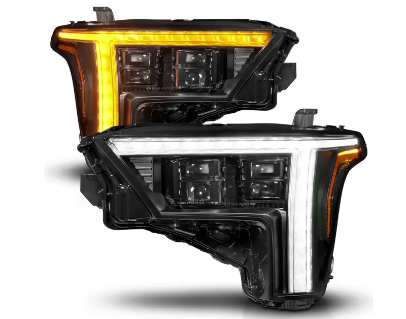 Anzo 2022-2025 Toyota Tundra Z-Series Full Led Projector Headlights Black W/ Drl Switch & Initiation (Does Not Fit Models With Factory Led Projectors) 1