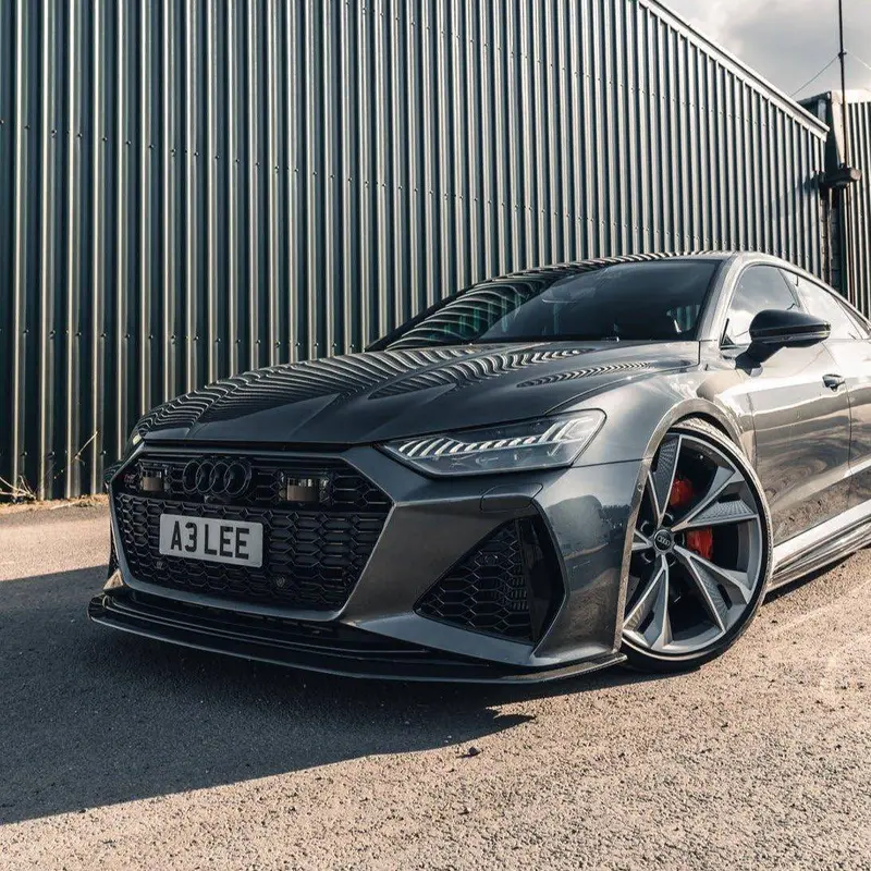 Ap Dry Carbon Fibre Front Splitter For Audi Rs6 & Rs7 (2020+, C8) 2
