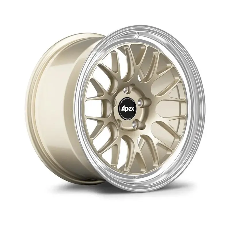 Apex Ml-10Rt Forged Touring Line Gloss Motorsport Gold Wheel With Machined Lip 1