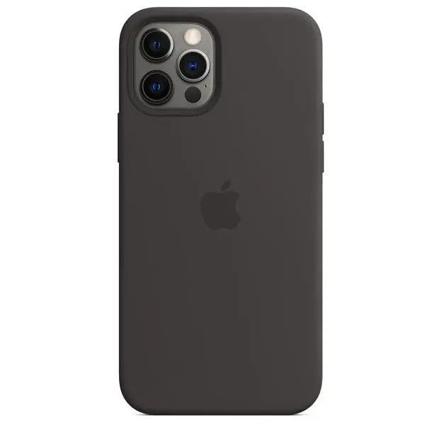 Apple Iphone 12 | 12 Pro Silicone Case With Magsafe - Black 1