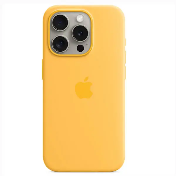 Apple Iphone 15 Pro Silicone Case With Magsafe - Sunshine 1