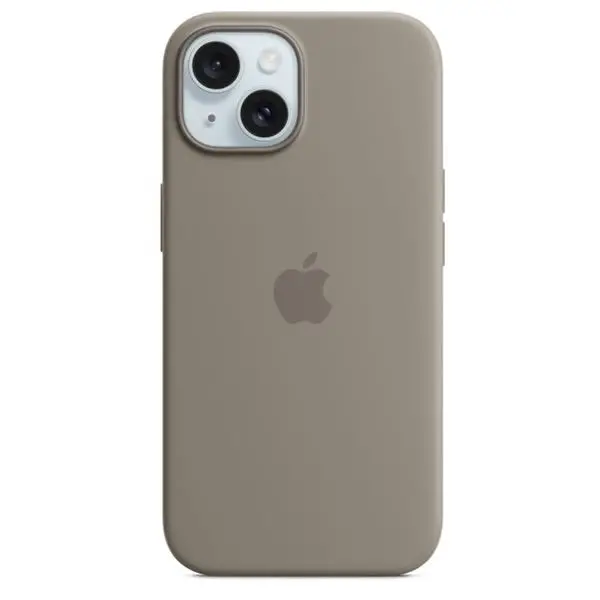 Apple Iphone 15 Silicone Case With Magsafe - Clay 1