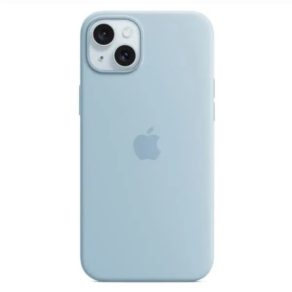 Apple Iphone 15 Silicone Case With Magsafe - Light Blue 1