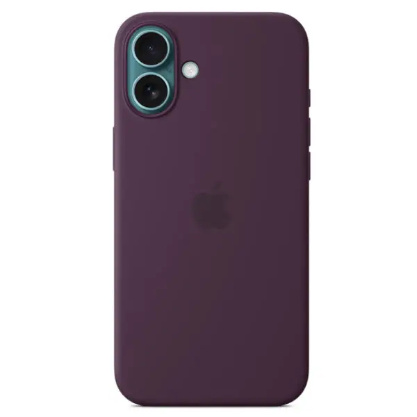 Apple Iphone 16 Plus Silicone Magsafe Case - Plum 1