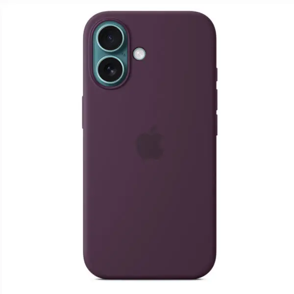 Apple Iphone 16 Silicone Magsafe Case - Plum 1