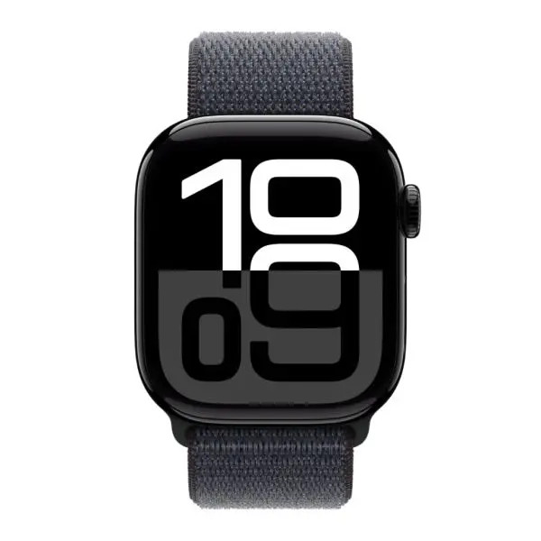 Apple Watch Series 10 Gps 46Mm Jet Black Aluminium Case With Ink Sport Loop 2
