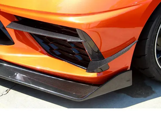 Apr Carbon Fiber Front Bumper Canards 2020-2023 Chevrolet Corvette C8 2