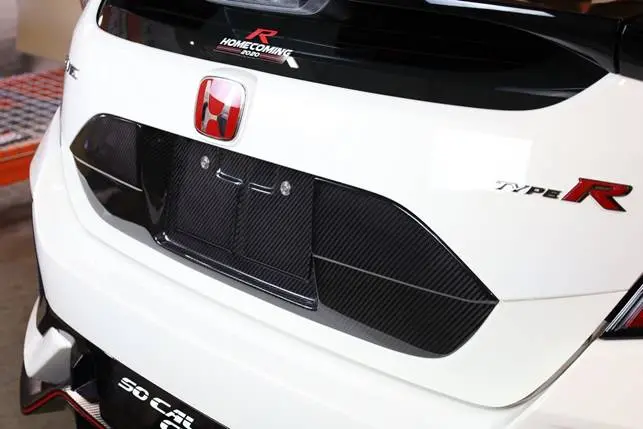 Apr Carbon Fiber Licence Plate Backing 2017-2021 Honda Civic Type R 2