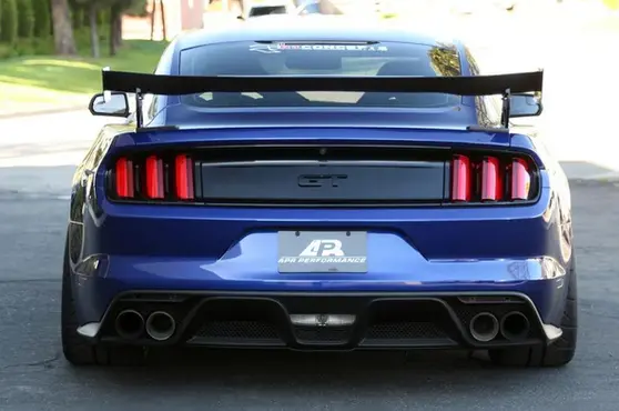 Apr Gtc-200 2015-2017 Ford Mustang S550 Carbon Fiber Adjustable Wing 60.5” Airfoils 1