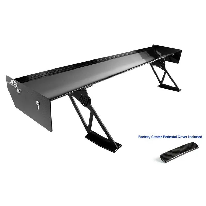 Apr Gtc-250 2018-Up Ford Mustang Gt350 / Gt500 Carbon Fiber Adjustable Wing 71” Airfoils 1