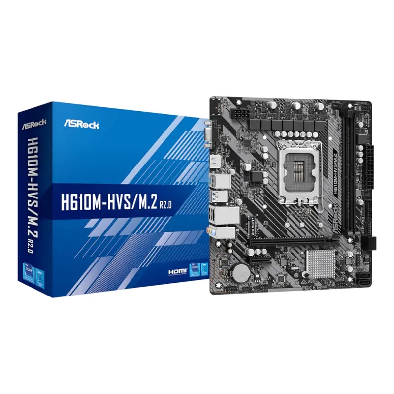 Asrock H610m-Hvs/M.2 R2.0 Intel Lga 1700 M-Atx Motherboard 1