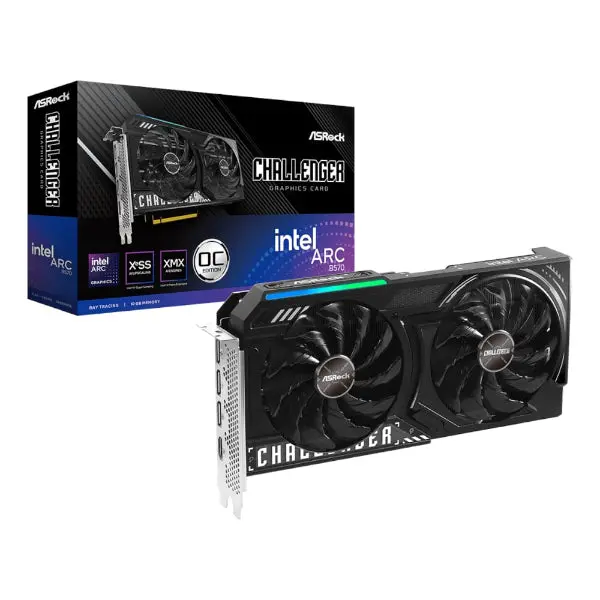 Asrock Intel Arc B570 Challenger Oc 10Gb Gddr6 160-Bit Graphics Card 1