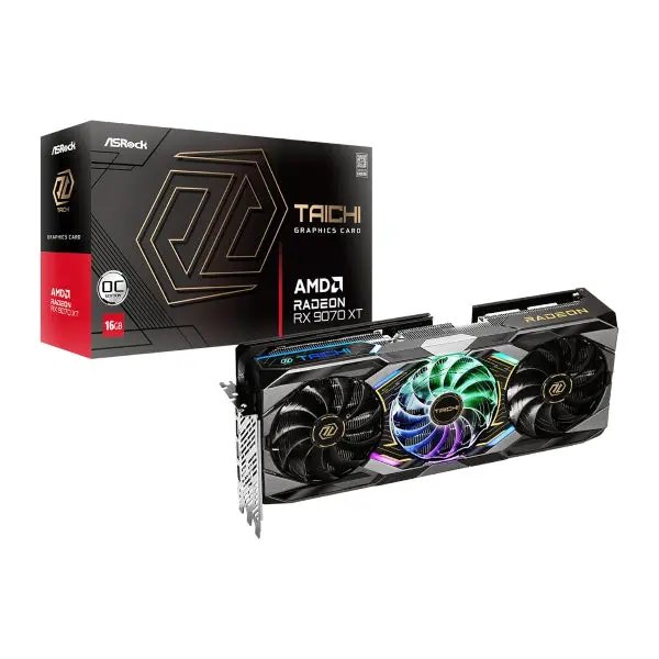 Asrock Radeon Rx9070 Xt Taichi 16G Oc Graphics Card 1