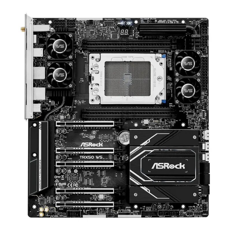 Asrock Trx50 Ws Amd Tr5 Eatx Gaming Motherboard 2