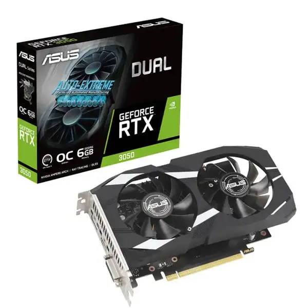 Asus Dual Geforce Rtx™ 3050 Oc Edition 6Gb Gddr6 With Two Powerful Fans Aaa Gaming Performance And Ray Tracing 1