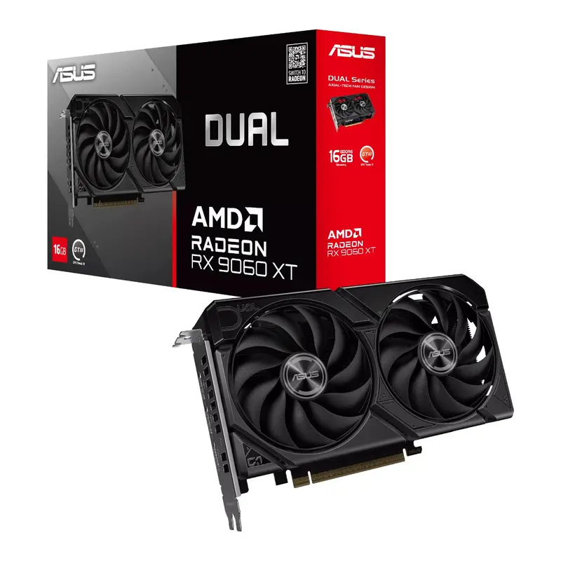Asus Dual Radeon Rx 9060 Xt 16Gb Gddr6 Graphics Card 1