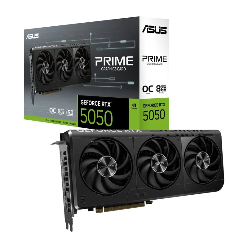 Asus Nvidia Geforce Rtx 5050 Prime Oc 8Gb Gddr6 Graphics Card 1