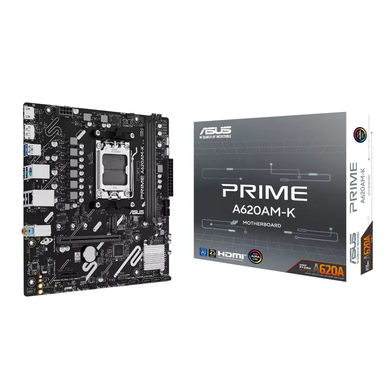 Asus Prime A620am-K Am5 M-Atx Motherboard 1