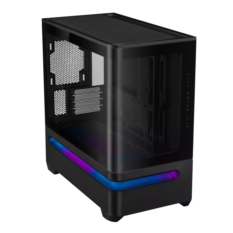 Asus Prime Ap202 Curved Tempered Glass Micro-Atx Chassis – Black 2