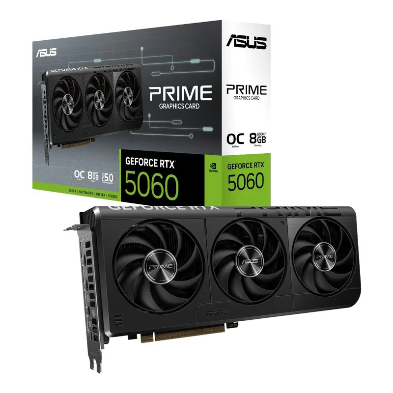 Asus Prime Geforce Rtx 5060 Oc 8Gb Gddr7 Gpu – Sff-Ready Graphics Card 1