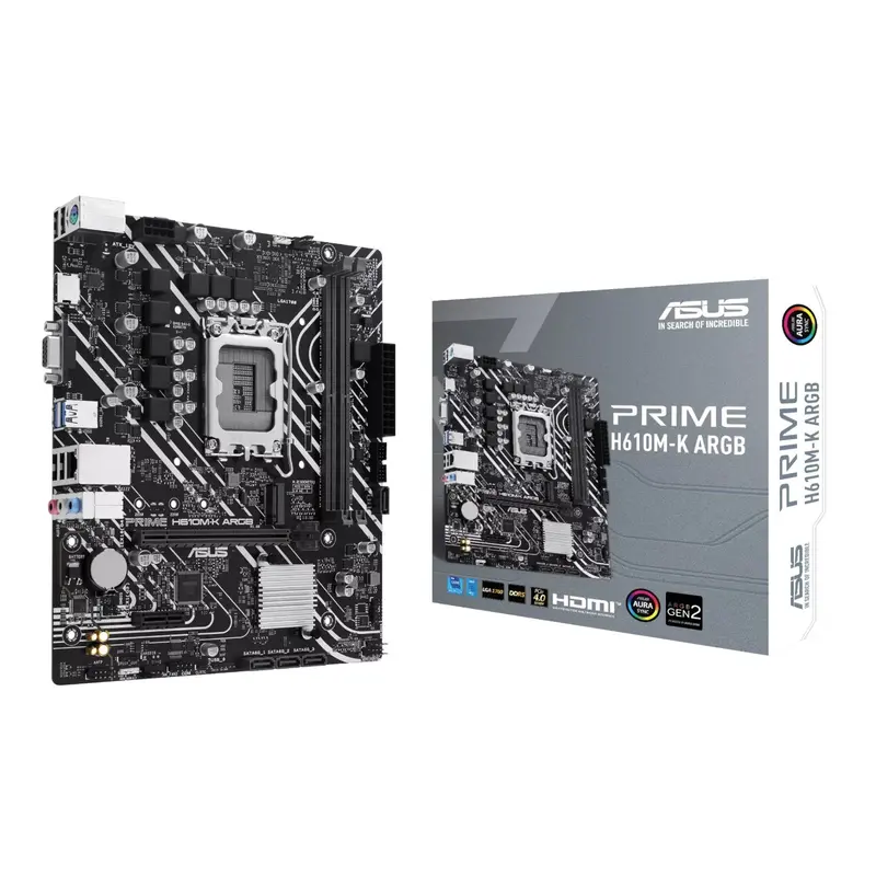 Asus Prime H610m-K Argb Intel Lga1700 M-Atx Motherboard 1